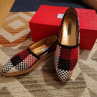 プラダ(PRADA)の最終　PRADA エスパドリーユシューズ(ローファー/革靴)