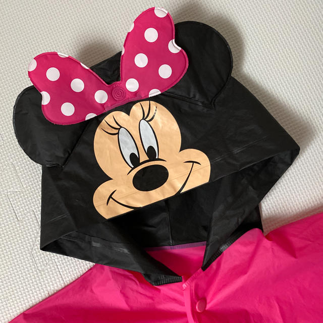 Disney(ディズニー)のミニーちゃん　レインポンチョ　80-90 キッズ/ベビー/マタニティのこども用ファッション小物(レインコート)の商品写真