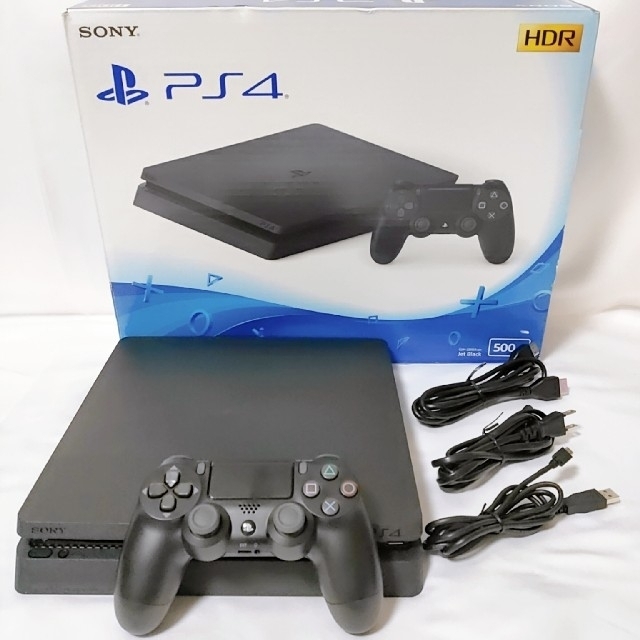 PS4 ジェットブラック 最新薄型 CUH-2200A 500GB 美品