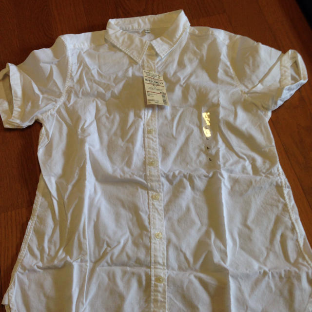 MUJI (無印良品)(ムジルシリョウヒン)の無印♡コットンシャツ レディースのトップス(シャツ/ブラウス(半袖/袖なし))の商品写真