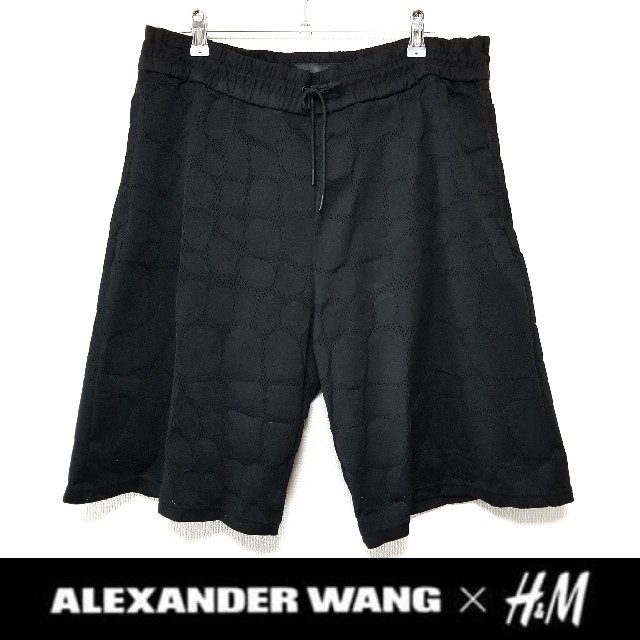 Alexander Wang(アレキサンダーワン)のALEXANDER WANG × H＆M ハーフパンツ 黒 アレキサンダーワン メンズのパンツ(ショートパンツ)の商品写真
