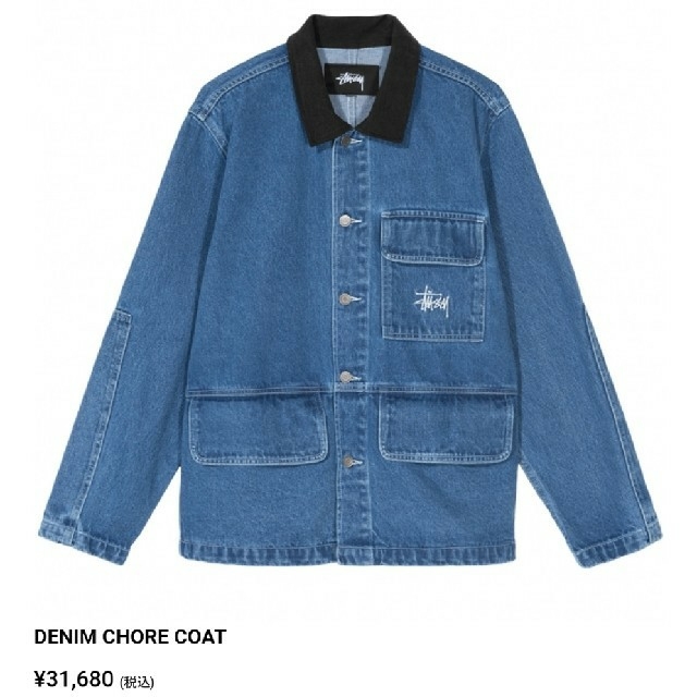 STUSSY - STUSSY 2020S/S DENIM CHORE COAT Mサイズ 新品の通販 by