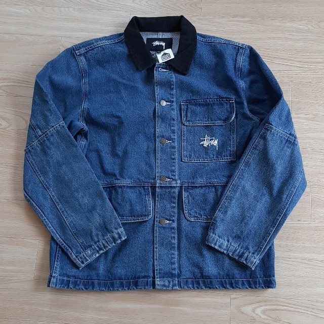 STUSSY   STUSSY S/S DENIM CHORE COAT Mサイズ 新品の通販 by