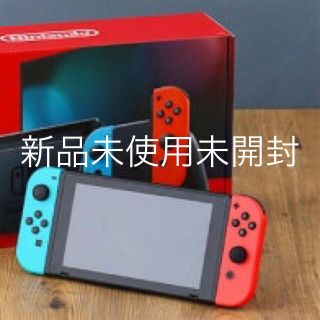 ニンテンドースイッチ(Nintendo Switch)のニンテンドースイッチ本体　ネオンブルー、ネオンレッド(家庭用ゲーム機本体)