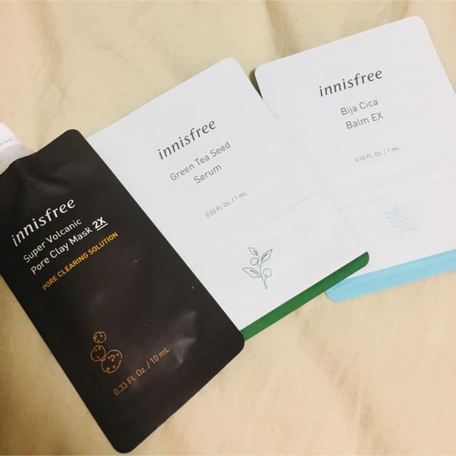 Innisfree(イニスフリー)のイニスフリー◎試供品3点 コスメ/美容のキット/セット(サンプル/トライアルキット)の商品写真