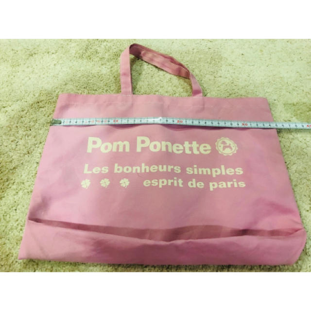 pom ponette(ポンポネット)のポンポネット　ピンク　手提げ キッズ/ベビー/マタニティのこども用バッグ(レッスンバッグ)の商品写真