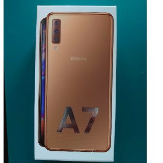 ギャラクシー(Galaxy)のGalaxy A7 ゴールド Rakuten 美品(スマートフォン本体)