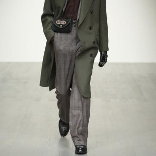 ジョンローレンスサリバン(JOHN LAWRENCE SULLIVAN)のJOHN LAWRENCE SULLIVAN 18aw チェックトラウザー(スラックス)