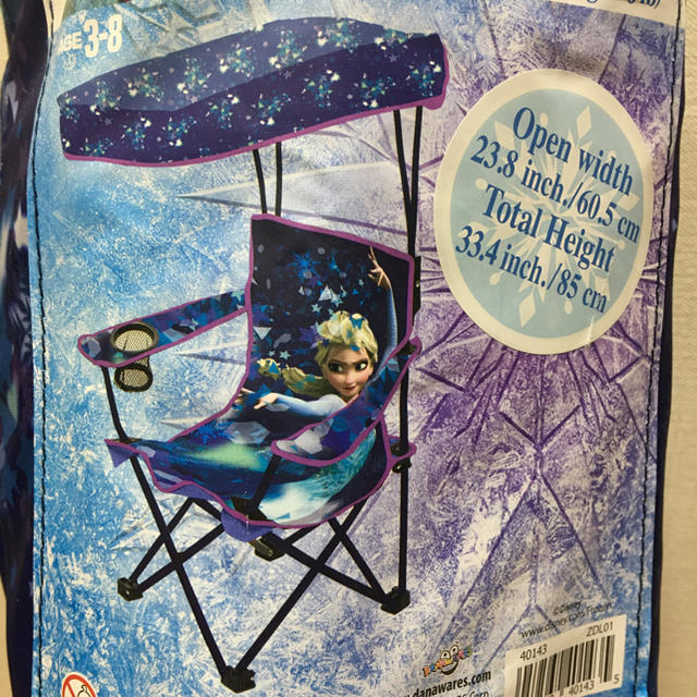 アナと雪の女王(アナトユキノジョオウ)のアナ雪 キッズ チェア 屋根付き 折り畳み 椅子 イス アナと雪の女王 スポーツ/アウトドアのアウトドア(テーブル/チェア)の商品写真