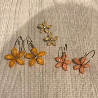 ハワイアン♡お花フープピアス♡(ピアス)