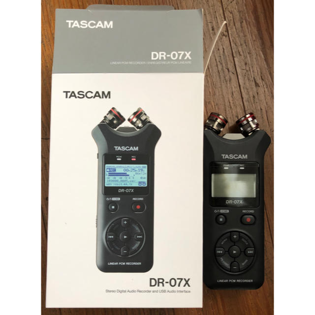 TESCOM(テスコム)のTASCAM タスカム　DR-07x  アクセサリ iphone接続アダプタ付 楽器のレコーディング/PA機器(マイク)の商品写真