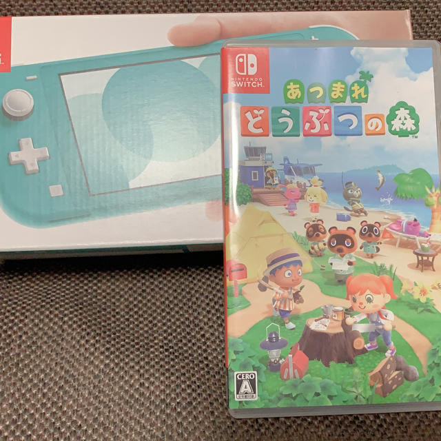 Switch lite ターコイズ　あつまれどうぶつの森　あつ森