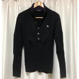 バーバリーブラックレーベル(BURBERRY BLACK LABEL)のBurberry Black label プルオーバーボタンセーター(ニット/セーター)