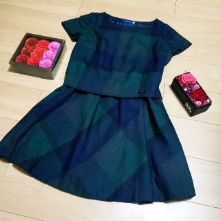 バーバリーブルーレーベル(BURBERRY BLUE LABEL)の美品★ブルーレーベルクレストブリッジ★ワンピース(ひざ丈ワンピース)