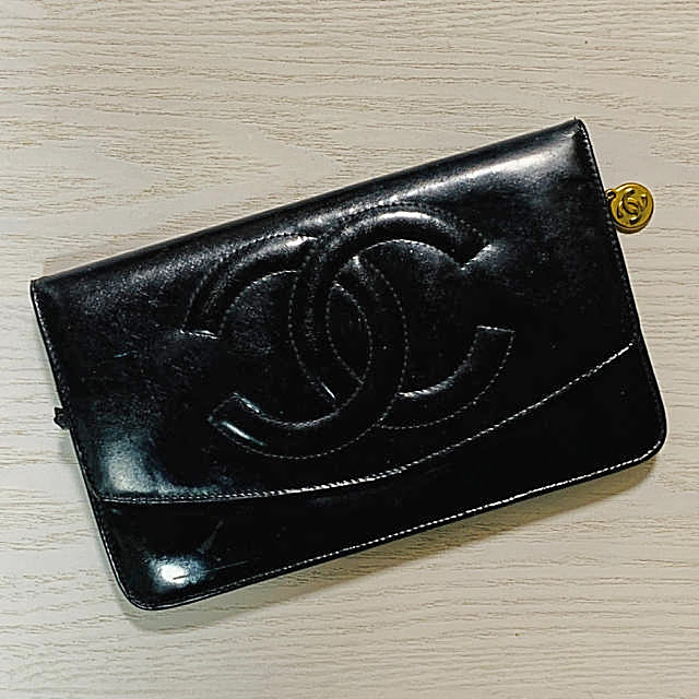 CHANEL(シャネル)のシャネル　長財布　CHANEL ココシャネル　ココマーク　財布　黒 レディースのファッション小物(財布)の商品写真