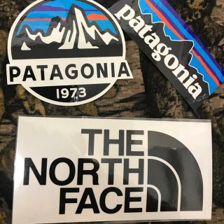 パタゴニア(patagonia)の★補強あり★新品未使用　ノースフェイス&パタゴニア　切り文字　黒&スコープ&P6(その他)