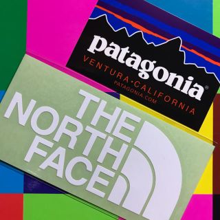 パタゴニア(patagonia)の★超特価★新品未使用　ノースフェイス&パタゴニア　切り文字　白&フィッツロイ柄(その他)