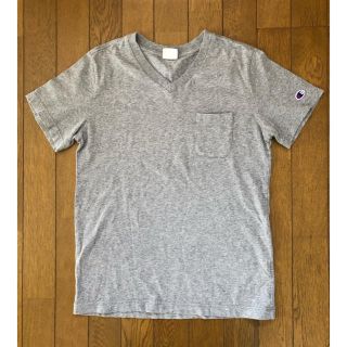 チャンピオン(Champion)のまこちゃん様専用☆チャンピオン袖ロゴ付きTシャツMグレー(Tシャツ(半袖/袖なし))