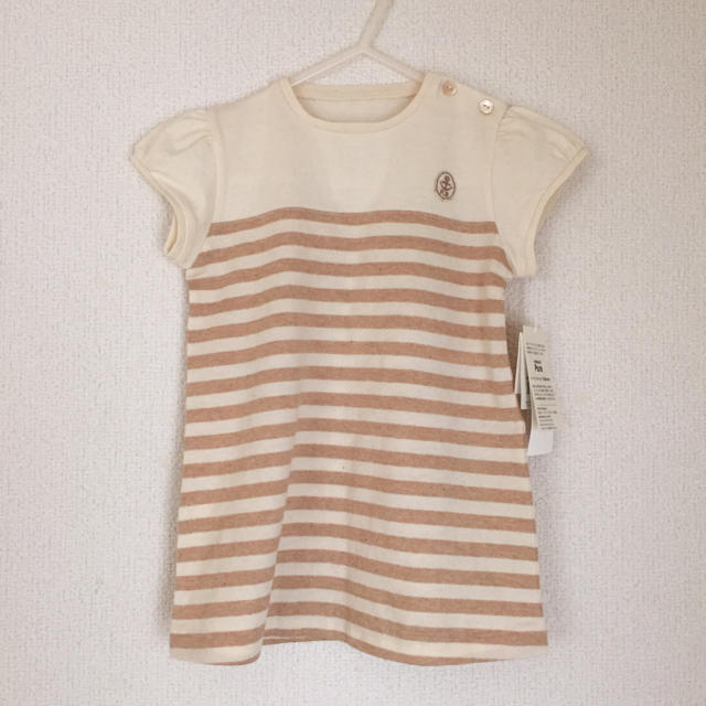 オーガニックコットンTシャツ / 90 キッズ/ベビー/マタニティのキッズ服女の子用(90cm~)(Tシャツ/カットソー)の商品写真