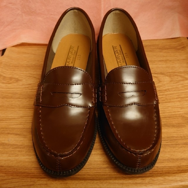 スクールローファー ブラウン レディースの靴/シューズ(ローファー/革靴)の商品写真