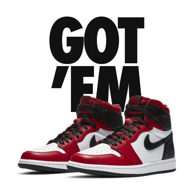 スニーカーNIKE Air Jordan1 satin red