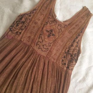 ロキエ(Lochie)のvintage  古着 ワンピース ひざ丈ワンピース インドレーヨン(ひざ丈ワンピース)