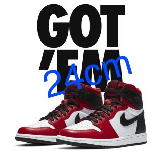 ナイキ(NIKE)のNike Air Jordan 1 Satin Red 24cm(スニーカー)