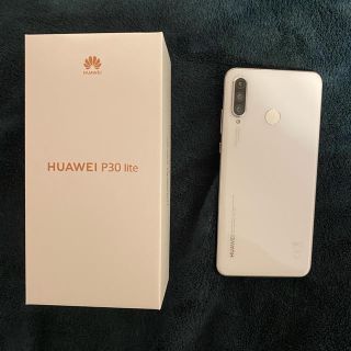 アンドロイド(ANDROID)のHUAWEI P30 lite パールホワイト 64 GB SIMフリー  (スマートフォン本体)