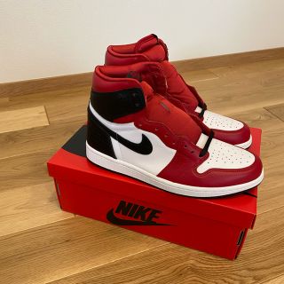 ナイキ(NIKE)のウィメンズ　エアジョーダン1 Satin Red 26センチ(スニーカー)