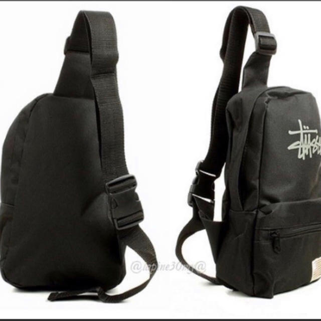 STUSSY(ステューシー)の新品未使用STUSSY ボディバッグ black ステューシーショルダーバッグ レディースのバッグ(ショルダーバッグ)の商品写真