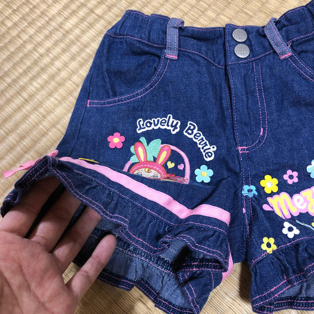 mezzo piano(メゾピアノ)のメゾピアノ　110センチ　ショートパンツ キッズ/ベビー/マタニティのキッズ服女の子用(90cm~)(パンツ/スパッツ)の商品写真