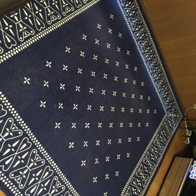 ジャーナルスタンダードファニーチャー バンダナラグ 200×200 ネイビー