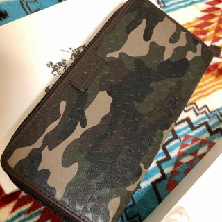 値下げ　未使用　コーチ COACH 長財布　男女兼用　迷彩柄　ウォレット(長財布)