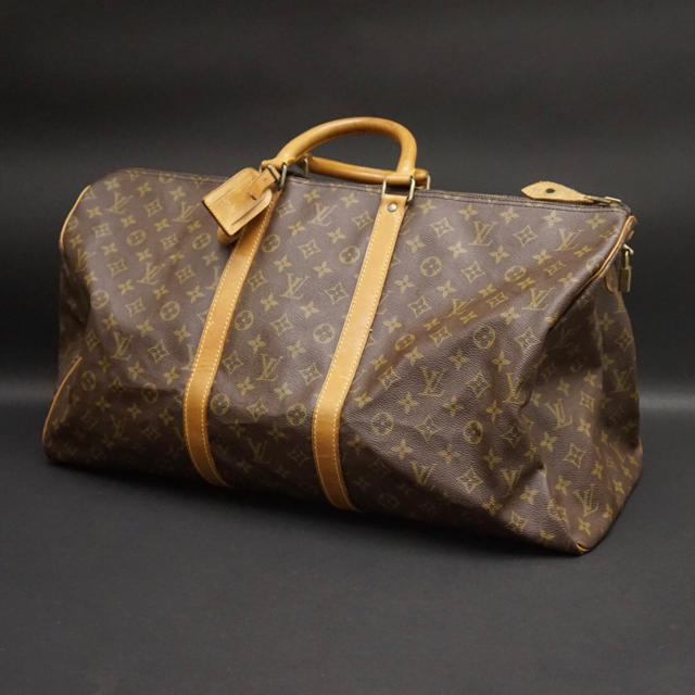 LOUIS VUITTON(ルイヴィトン)のルィヴィトン 難有り キーポル55 ボストンバック ヴィンテージ 本物保証 レディースのバッグ(ボストンバッグ)の商品写真