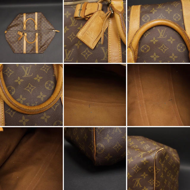 LOUIS VUITTON(ルイヴィトン)のルィヴィトン 難有り キーポル55 ボストンバック ヴィンテージ 本物保証 レディースのバッグ(ボストンバッグ)の商品写真