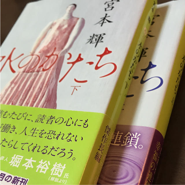 集英社(シュウエイシャ)の宮本輝　水のかたち　上下セット エンタメ/ホビーの本(文学/小説)の商品写真