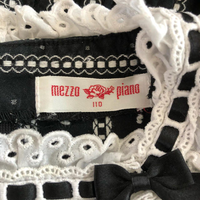 mezzo piano(メゾピアノ)のメゾピアノ　ワンピース　110cm キッズ/ベビー/マタニティのキッズ服女の子用(90cm~)(ワンピース)の商品写真