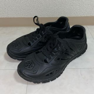 クロックス(crocs)の【xu様専用】CROSSKIX black × 革サンダル 2点セット(スニーカー)