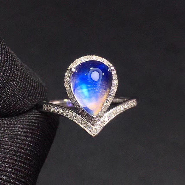 正規品 2.56ct ダイヤモンド リング ムーンストーン リング(指輪