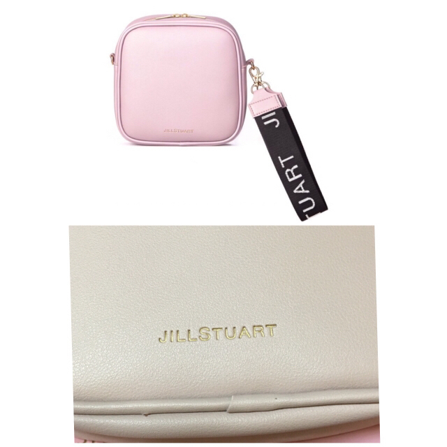 JILLSTUART(ジルスチュアート)のジルスチュアート ロゴストラップ付きピンクバッグ、JRA特性ダービーリボン 付録 レディースのファッション小物(ポーチ)の商品写真