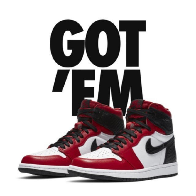 AIR JORDAN１　stain Red