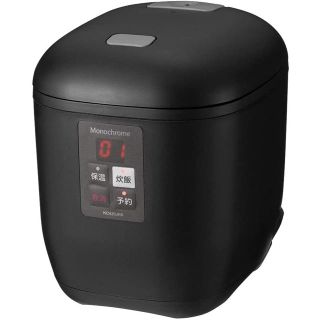 コイズミ(KOIZUMI)のMonochrome RICE COOKER MINI KSC-1550/K(炊飯器)