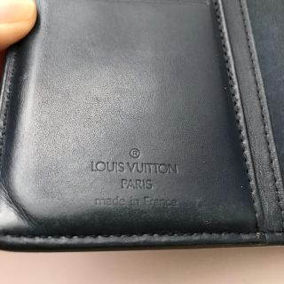 LOUIS VUITTON - ルイヴィトン ヴェルニ マットブラック 二つ折り財布