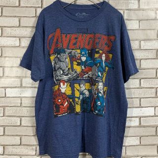 マーベル(MARVEL)の希少 USA古着 人気 マーベル AVENGERS キャラクターTシャツ L(Tシャツ/カットソー(半袖/袖なし))