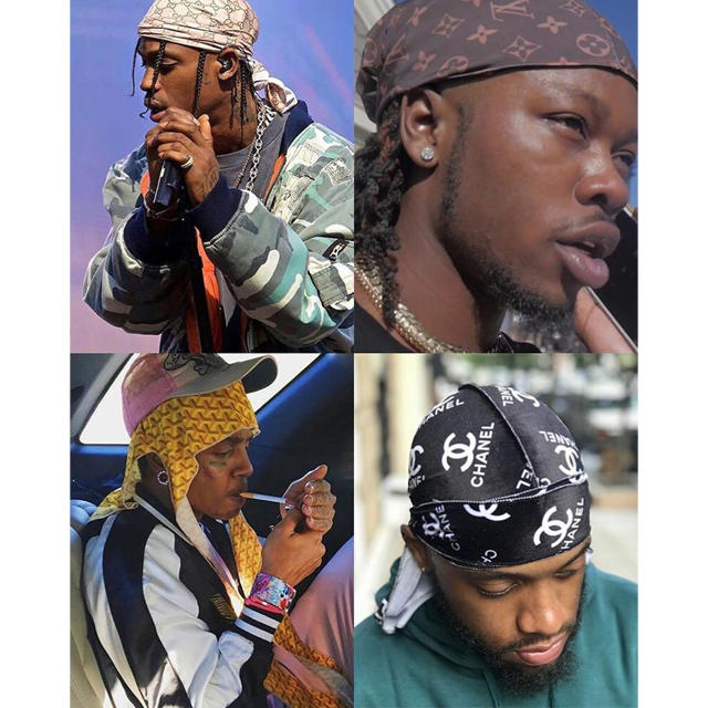 Du-RAG　ドゥ―ラグ2枚セット　ダンス　ヒップホップ　キャップ　バンダナ　黒