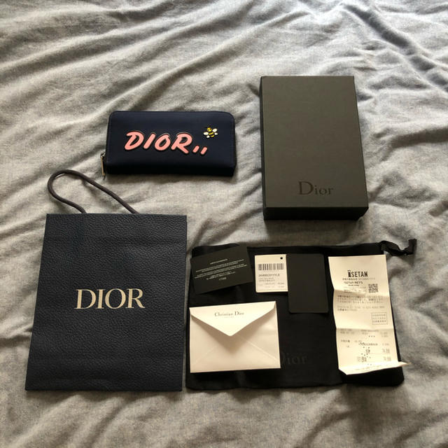 Dior × KAWS コラボ ウォレット ナイロン長財布
