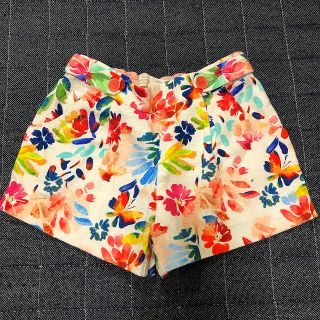 ザラキッズ(ZARA KIDS)のzarababygirl 花柄 ショートパンツ キュロット(パンツ/スパッツ)