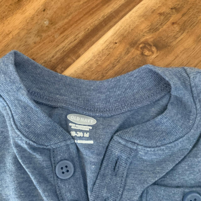 Old Navy(オールドネイビー)のOld navy 長袖ロンパース 18-24M キッズ/ベビー/マタニティのキッズ服男の子用(90cm~)(下着)の商品写真