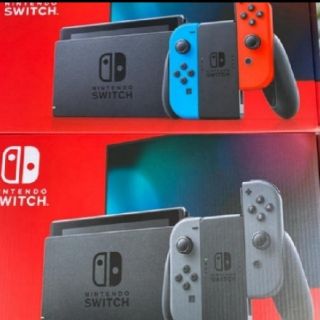 ニンテンドースイッチ(Nintendo Switch)の即日発送 送料無料 ニンテンドースイッチ 本体 4台セット ネオン グレー(家庭用ゲーム機本体)