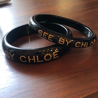 シーバイクロエ(SEE BY CHLOE)の【SEE BY CHLOE】ロゴバングル 2サイズセット(ブレスレット/バングル)